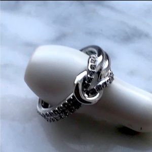 Swarovski infinity ring